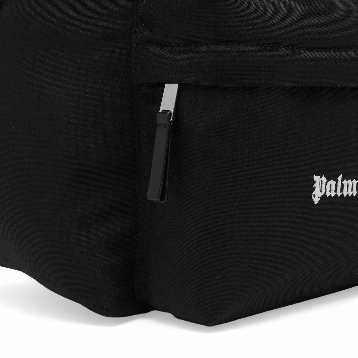 Palm Angels Men's Cordura Classic Logo Backpack in Black/White 