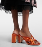 Jimmy Choo Rafi embellished satin mules