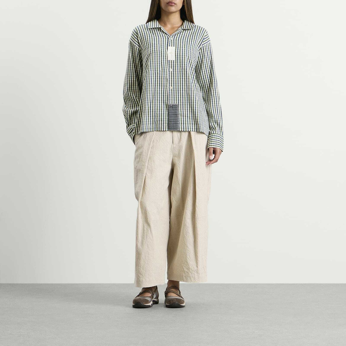 Story mfg. Check PA Shirt - Presented by END. in Blue