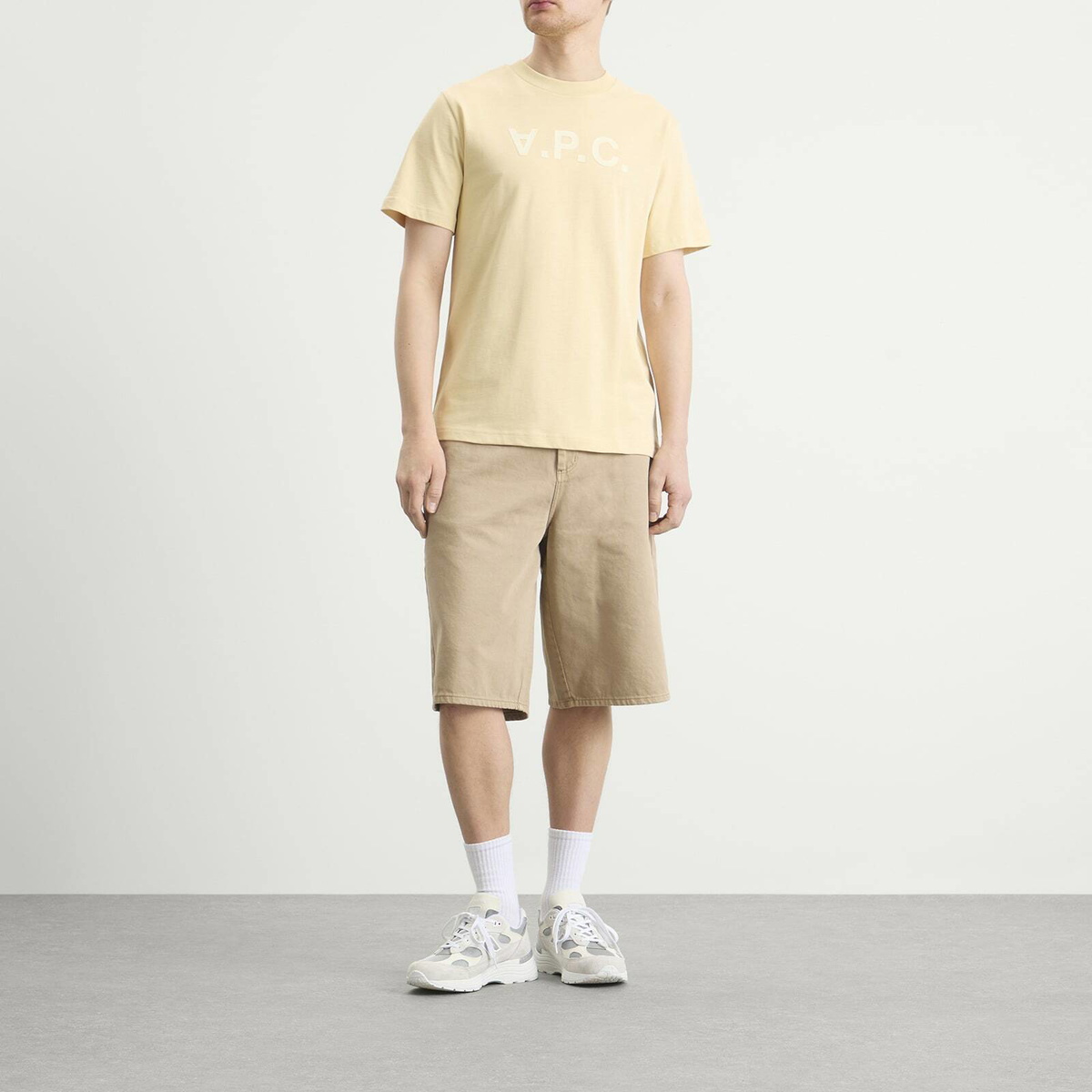 A.P.C. Men's VPC Logo T-Shirt in Yelow