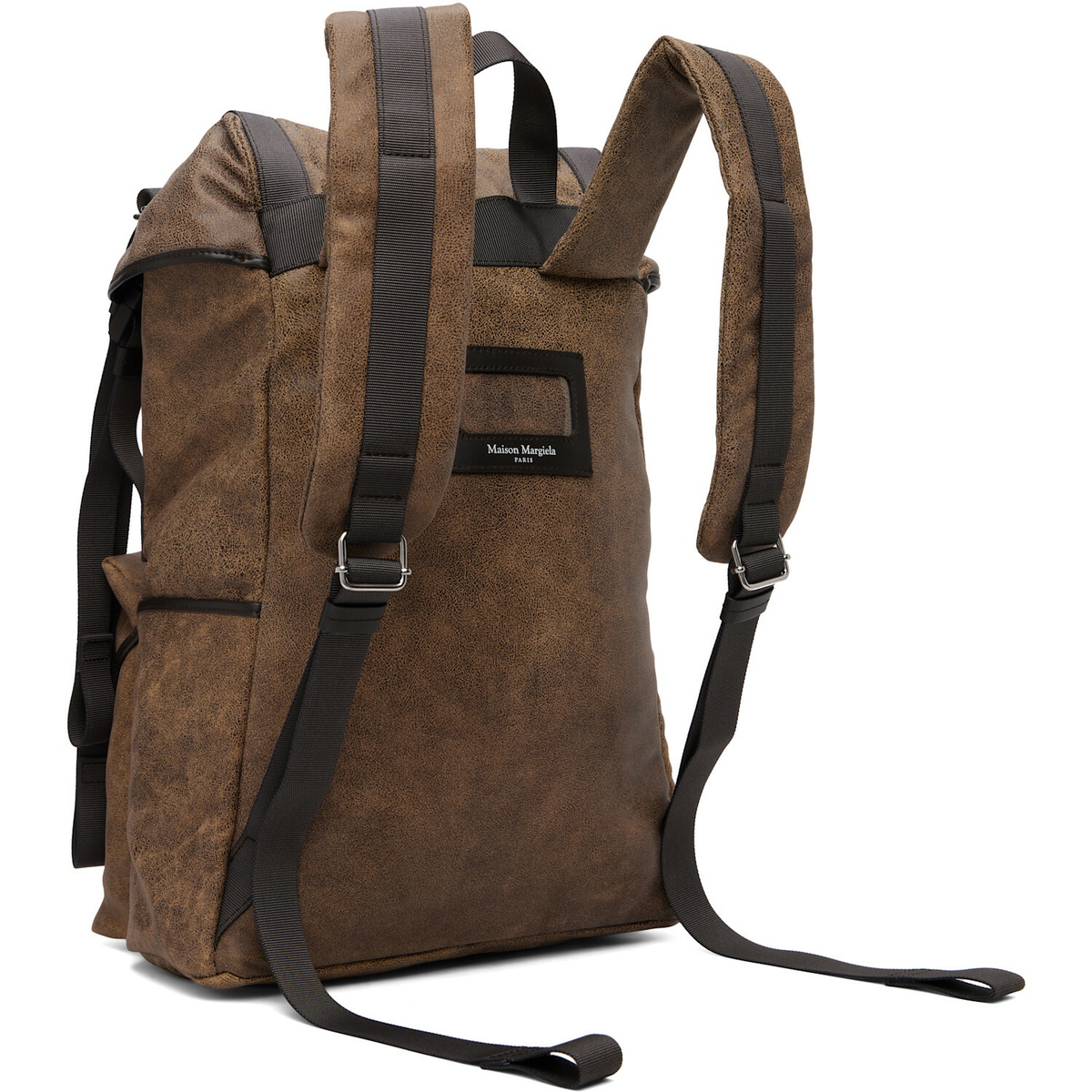 Maison Margiela Brown High Tech Medium Backpack