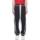 Loewe Navy and Off-White Anagram Lounge Pants