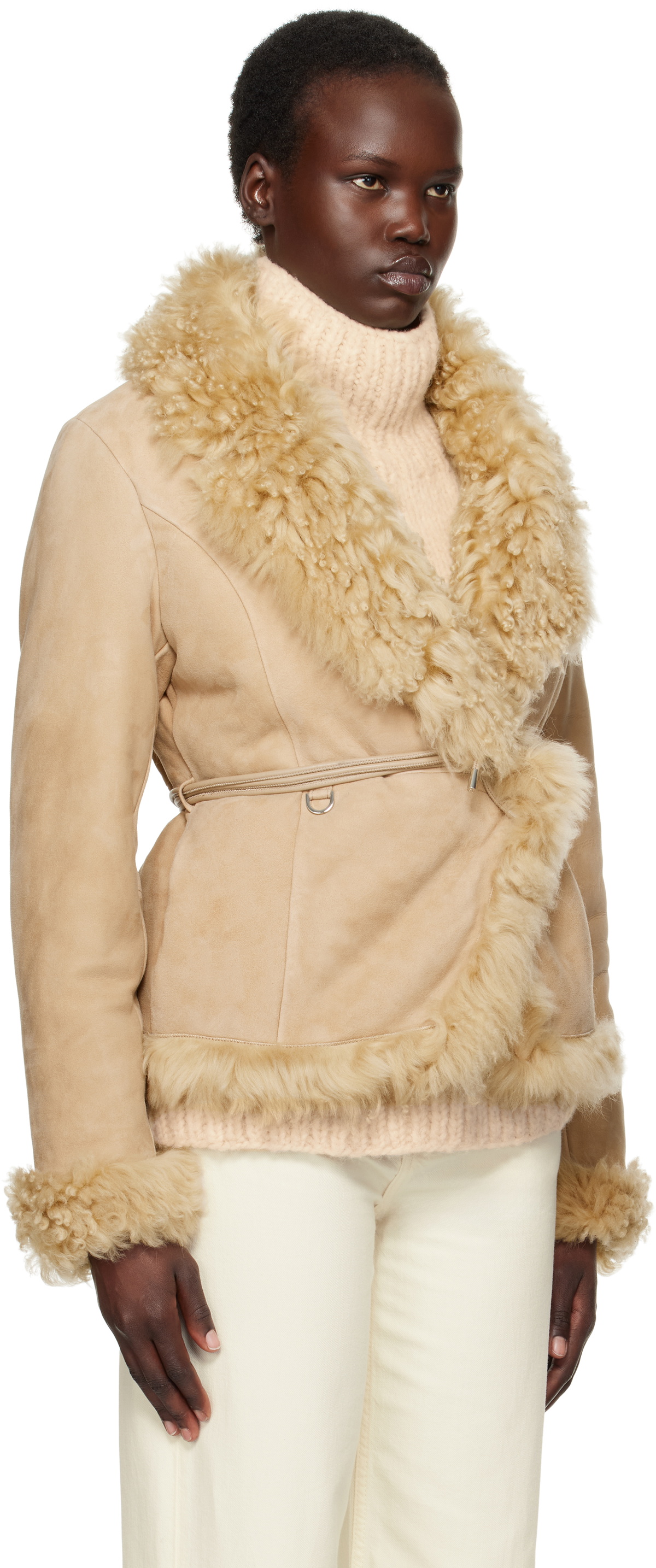 ID:8089 TON ストックホルム 7本 スポーク チェコ製 美品 Saks Potts Beige Moss Shearling Jacket Saks Potts