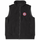 Canada Goose Men's Mersey Fleece Vest in Black