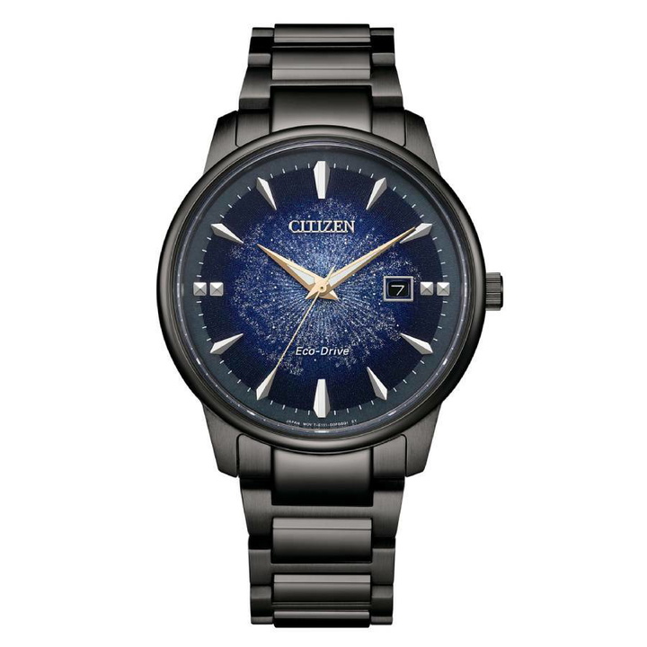 Photo: Citizen Eco-Drive Blue Galaxy Dial Mens Watch BM7595-89M