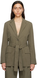 Proenza Schouler Khaki Proenza Schouler White Label Blazer