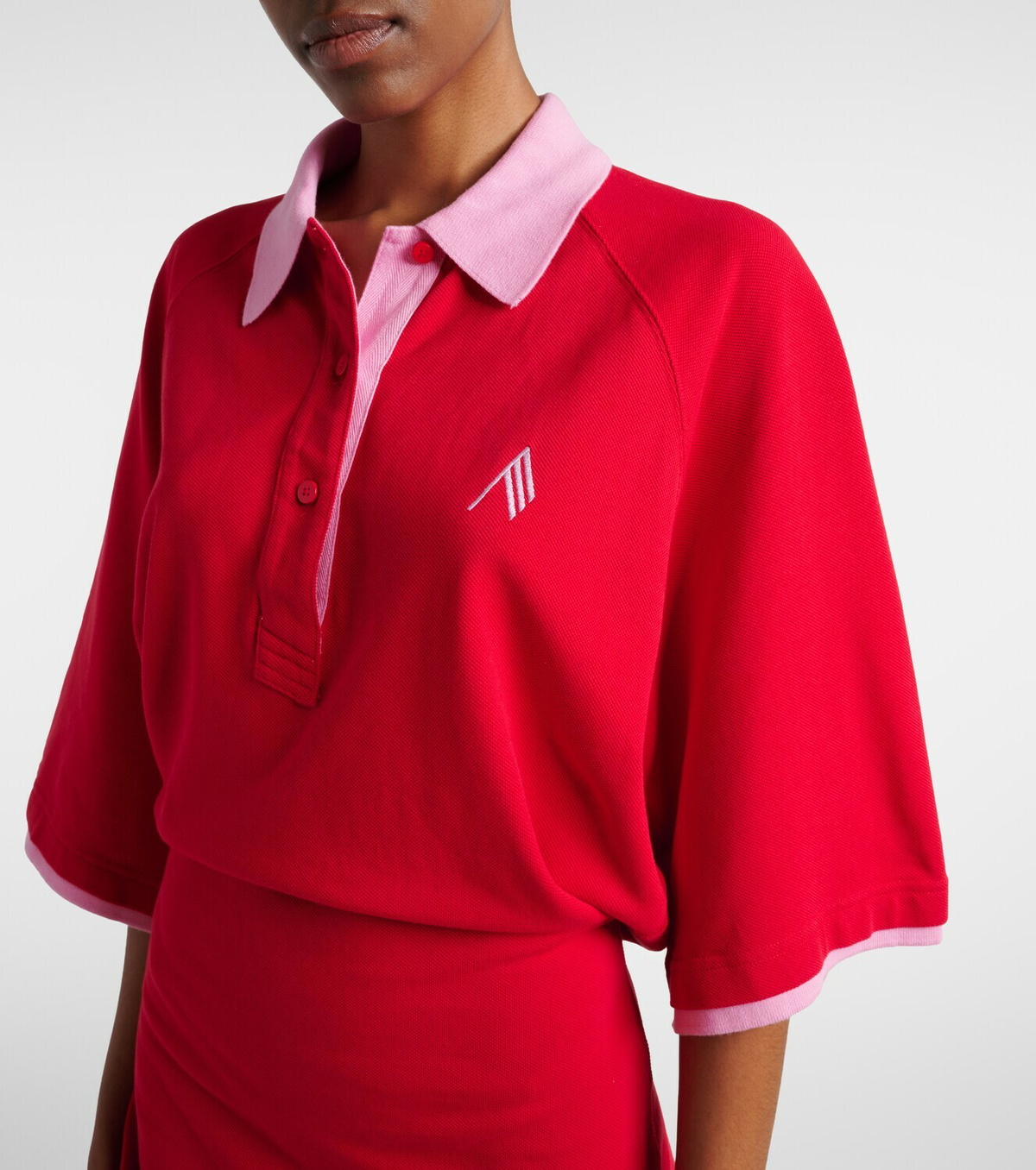 The Attico Cotton polo dress