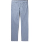 DUNHILL - Cotton-Blend Twill Chinos - Blue