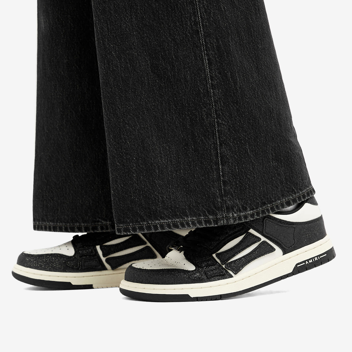スニーカー AMIRI Woman Sneakers Black AWFOSR1062 BLACK AMIRI Sneaker Skel Top Low black in leather and suede