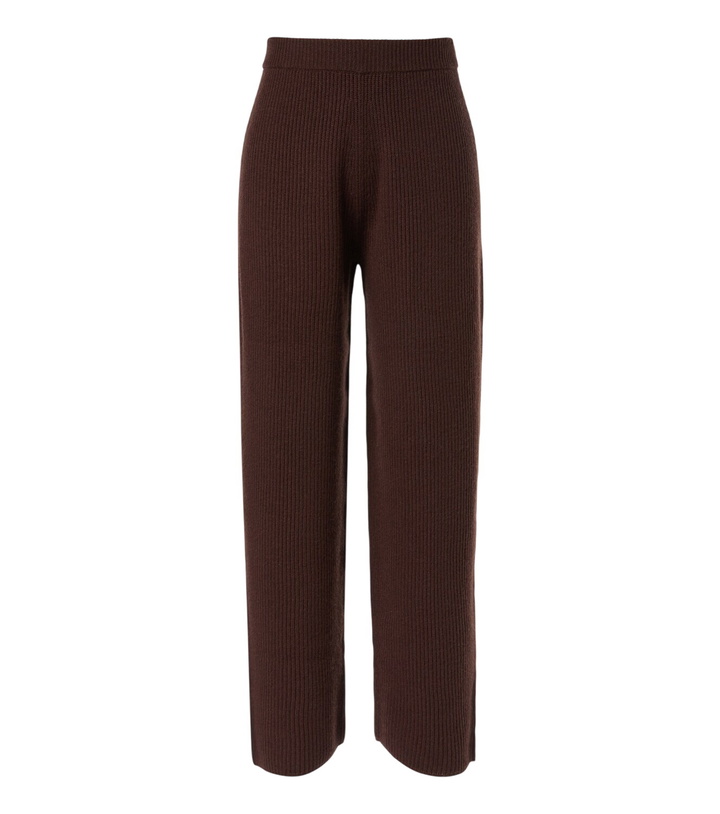 Photo: Sportmax Ribbed-knit wool and cashmere wide-leg pants