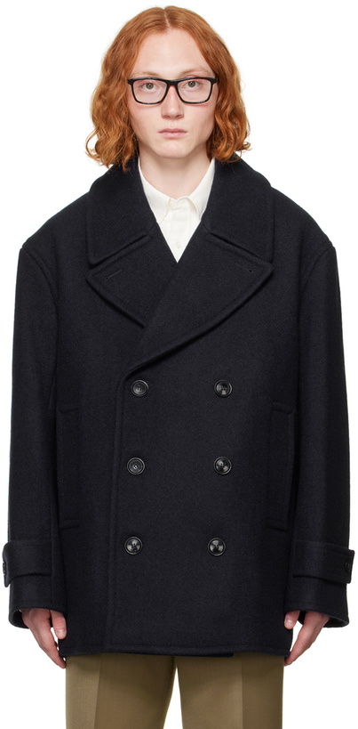 Photo: GANT 240 MULBERRY Navy Oversized Peacoat