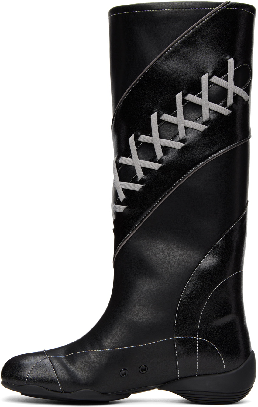 Axel lace shop up crocodile boots