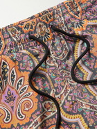 Etro - Slim-Fit Mid-Length Paisley-Print Swim Shorts - Orange