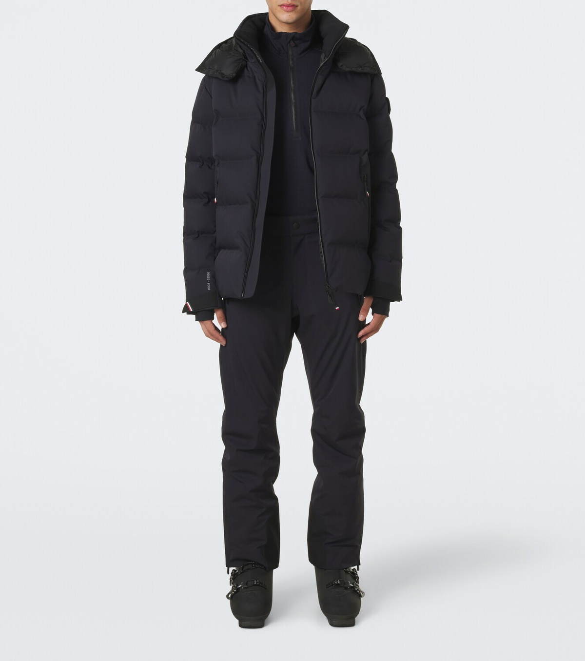 Moncler Grenoble Wool-blend half-zip ski sweater