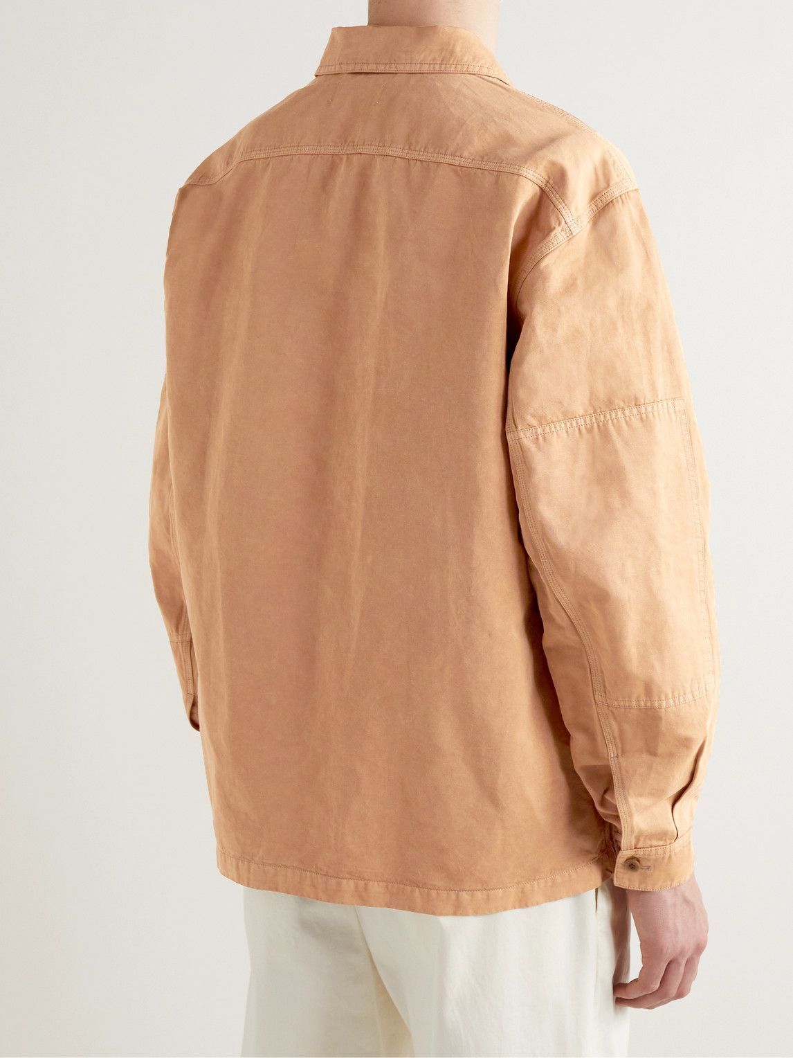 Cotton Satin Overshirt by Lemaire- La Garçonne
