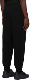 Juun.J Black Wool Knit Lounge Pants