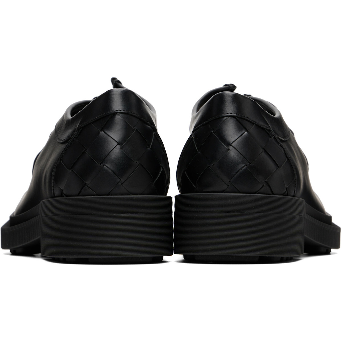 Bottega Veneta Black Ben Derbys