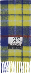 Vivienne Westwood Green & Blue Tartan Scarf