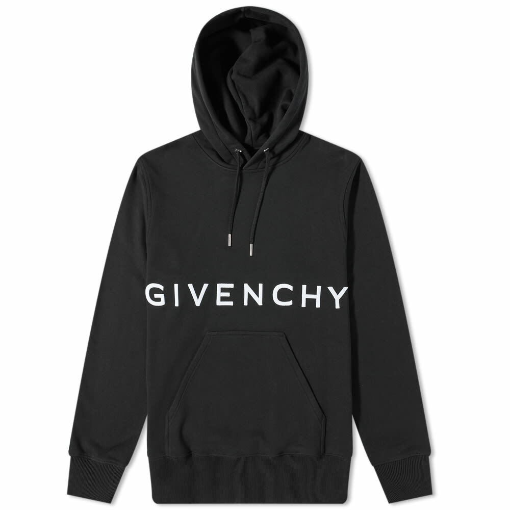 Givenchy Men's Classic Embroidered Hoody in Black Givenchy