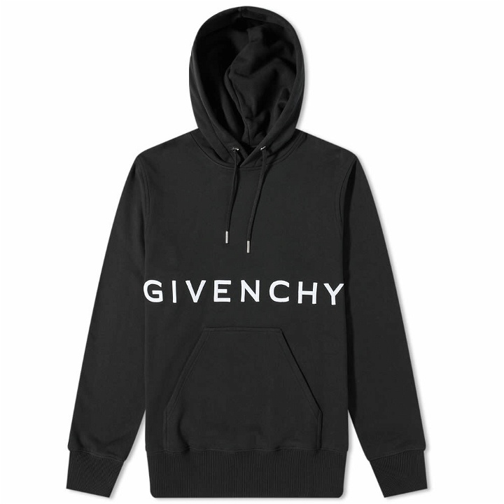 Photo: Givenchy Men's Classic Embroidered Hoody in Black