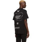 Givenchy Black Text Print T-Shirt
