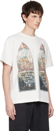 Who Decides War White Faded Jersey T-shirt