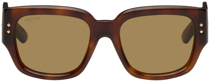 Photo: Gucci Brown Square Sunglasses