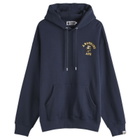 A Bathing Ape Men's 1St Camo College Logo Relaxed Fit Hoodie in Navy
