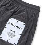 MCQ - Slim-Fit Tapered Iridescent Nylon Convertible Track Pants - Black