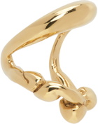 FARIS Gold Double Lava Single Ear Cuff