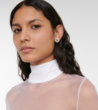 Burberry - TB Monogram embellished earrings