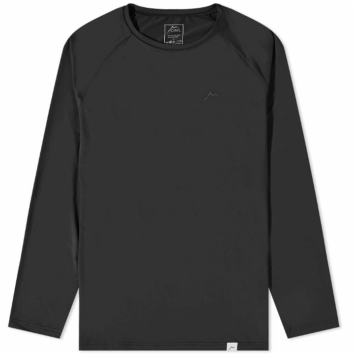 Photo: CAYL Men's Long Sleeve Logo T-Shirt in Black