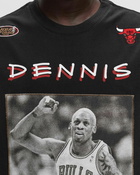 Mitchell & Ness Nba Heavyweight Premium Player Tee Vintage Logo Chicago Bulls Dennis Rodman #91   Black   - Mens -   Shortsleeves/Team Tees   S