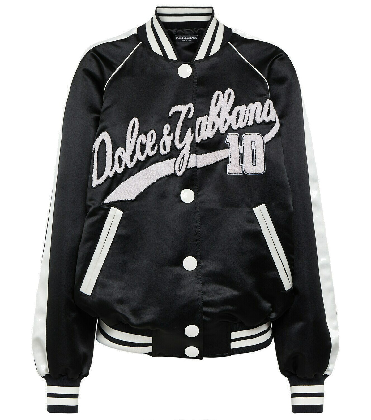 【DOLCE&GABBANA】DGロゴボタン付き ジャケット レディース ブラックのウィメンズ スペンサージャケット ウールジャカード