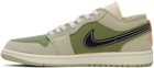 Nike Jordan Green Air Jordan 1 SE Craft Sneakers