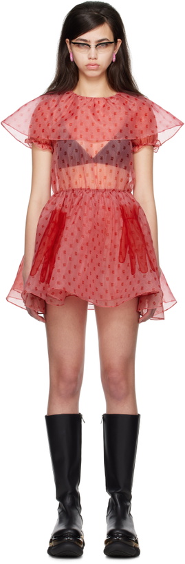 Photo: I'm Sorry by Petra Collins SSENSE Exclusive Red JennyFax Edition Tulle Minidress