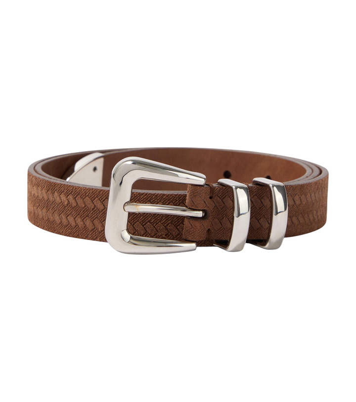 Photo: Brunello Cucinelli Debossed leather belt