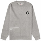 Men's AAPE Now Crew Neck Knit in White Heather