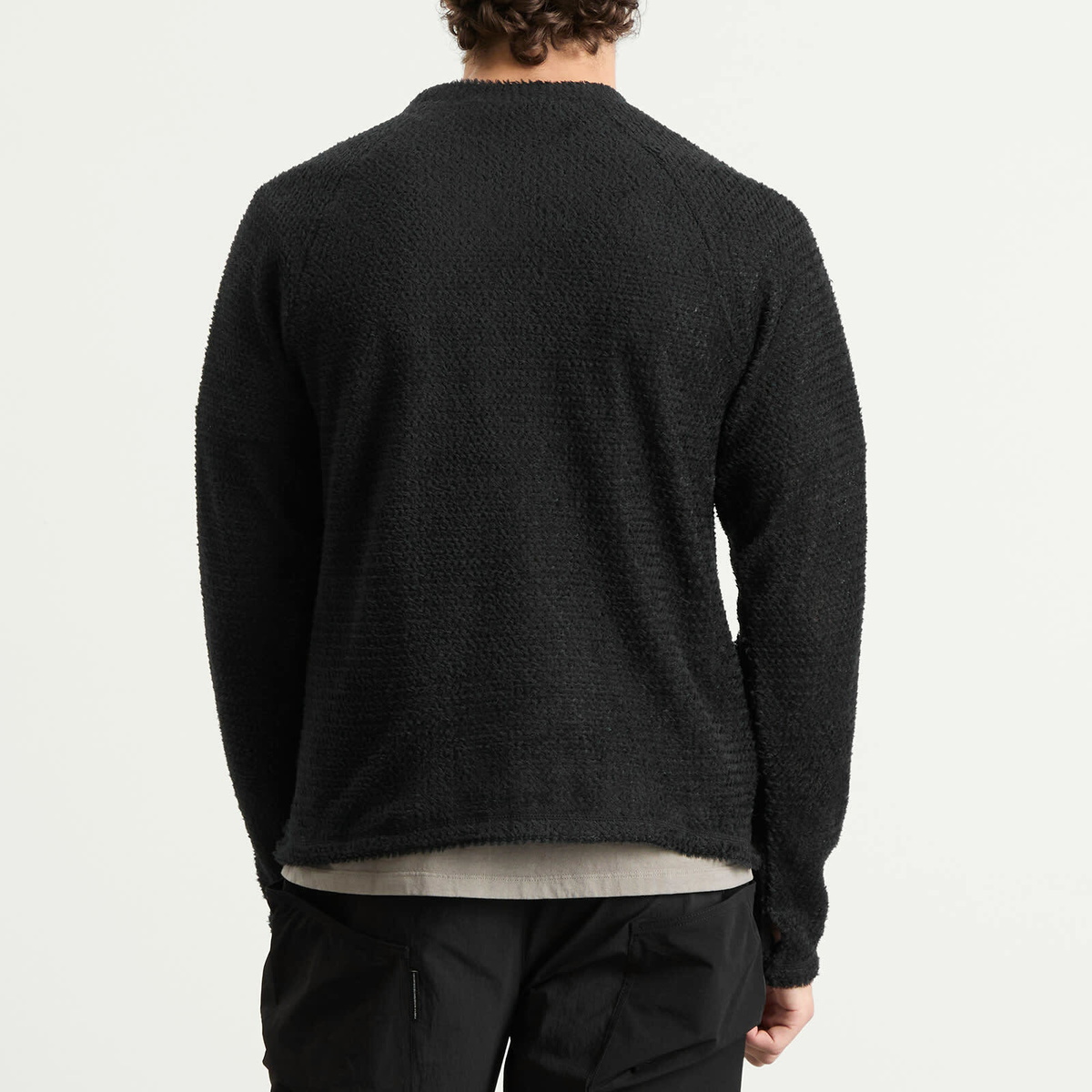 Purple Mountain Observatory Men's Polartec Alpha Pullover in Black