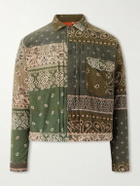 KAPITAL - Reversible Bandana-Print Cotton-Flannel Jacket - Green