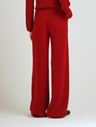 LORO PIANA - Maras Rib Knit Wide Pants