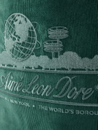 Aimé Leon Dore - Logo-Embroidered Cotton-Corduroy Tote - Green