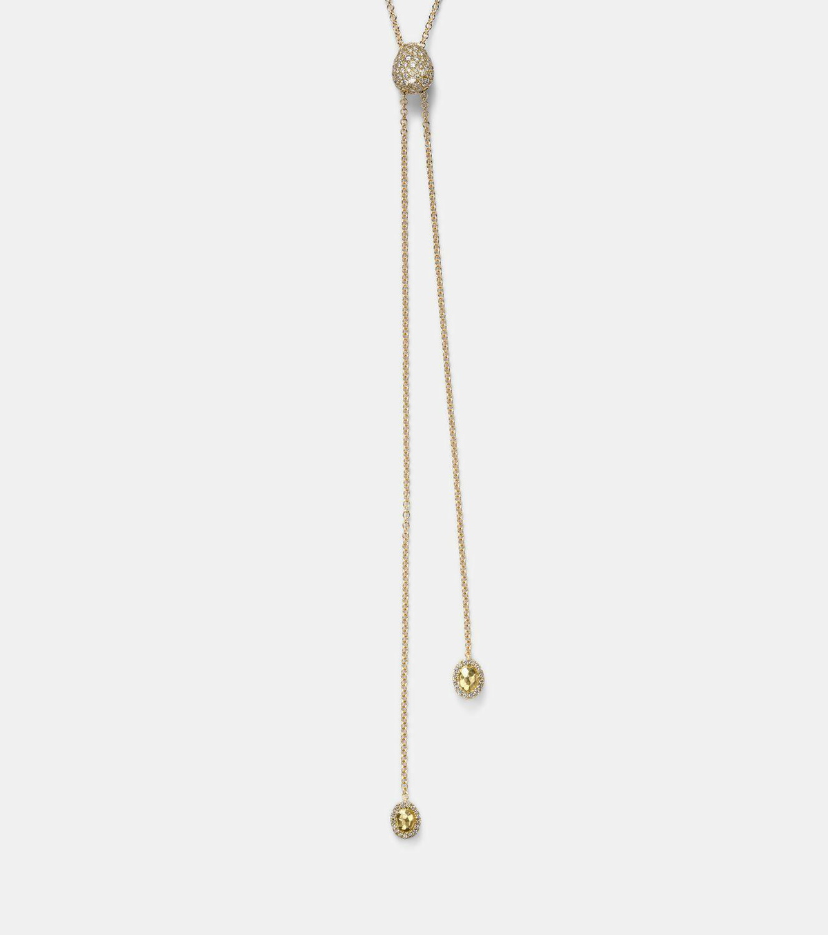Octavia Elizabeth Diamond Coast Lariat 18kt gold necklace with diamonds