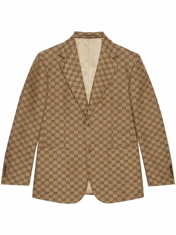 Photo: GUCCI - Elegant Jacket In Gg Supreme Linen