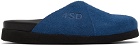 4SDESIGNS Blue Sabot Slippers