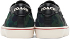 Coach 1941 Green Lace-Up Skate Shoes