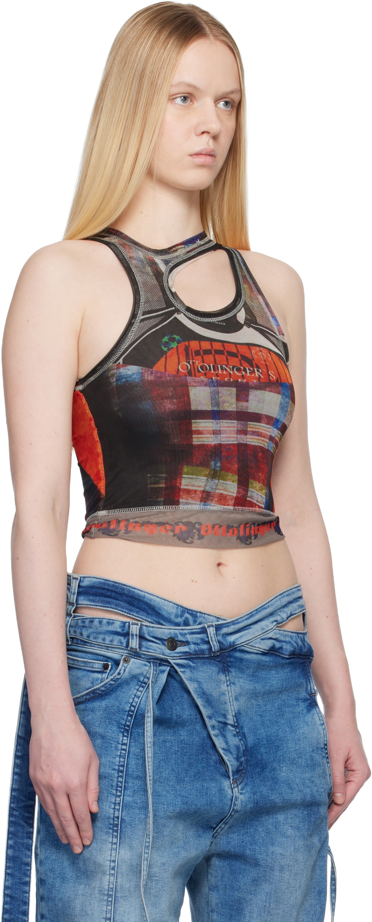 Ottolinger SSENSE Exclusive Multicolor Mesh Tank Top