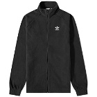 Adidas Men's Trefoil Full-Zip Fleece Jacket in Black