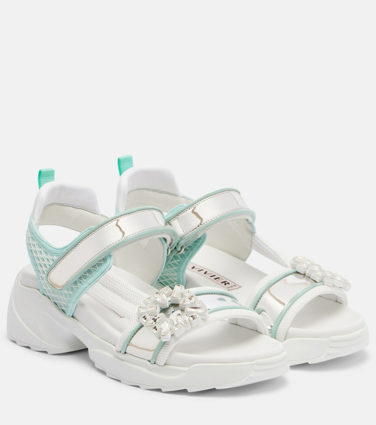 Roger Vivier Viv' Run embellished sandals