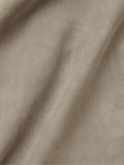 Stòffa - Suede Blouson Jacket - Brown